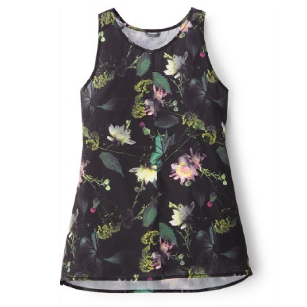 Oiselle Moody Floral Racerback Tank
